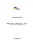 Procès-verbal sommaire du conseil communautaire du lundi 16 octobre 2017- Version accessible