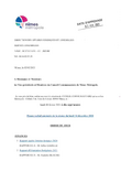 Ordre du jour conseil communautaire Nîmes Métropole 8 février 2021
