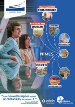 5. Visuel promotionnel nouvelles destinations aéroport de Nîmes 