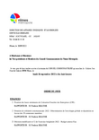 Ordre du jour conseil communautaire Nîmes Métropole lundi 26 septembre 2022 - Version accessible