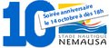 LE SAMEDI 14 OCTOBRE 2017 NEMAUSA FETE SES 10 ANS