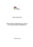 Procès-verbal sommaire du conseil communautaire du lundi 14 novembre 2016