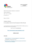 Ordre du jour conseil communautaire Nîmes Métropole 27 mars 2017