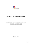 Procès-verbal sommaire du conseil communautaire du lundi 15 mai 2023 - Version accessible