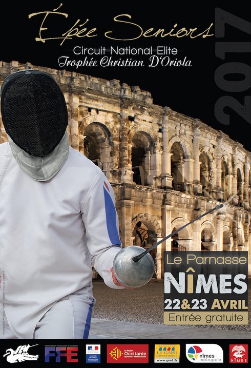 Circuit national Epée Seniors Hommes - les 22 et 23 avril 2017 au PARNASSE