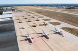 2.Photo de canadairs de la Sécurité civile sur le tarmac de la plateforme aéroportuaire de Nîmes (Crédit : DGSCGC)