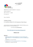 Ordre du jour conseil communautaire Nîmes Métropole 3 février 2020