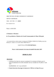 Ordre du jour conseil communautaire Nîmes Métropole 3 février 2020, version accessible
