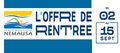 "Opération Les Journées Découvertes" du 9 au 15 septembre 2019 et "offre de la rentrée" à Némausa du 2 au 15 septembre 2019
