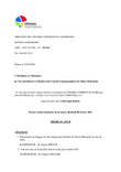 Ordre du jour conseil communautaire Nîmes Métropole 29 mars 2021, version accessible