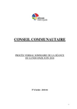 Procès-verbal sommaire du conseil communautaire du lundi 11 juin 2018 - Version accessible