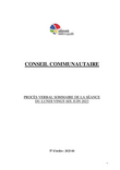 Procès-verbal sommaire du conseil communautaire du lundi 26 juin 2023 - Version accessible