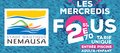 Tous les mercredis du mois de février = tarif entrée piscine unique à 2.70€ pour les adultes et les enfants sur NEMAUSA