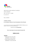Ordre du jour conseil communautaire Nîmes Métropole 8 février 2021, version accessible