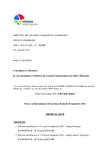 Ordre du jour conseil communautaire Nîmes Métropole 2 novembre 2021, version accessible