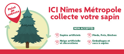 Après les fêtes : Déposez votre sapin de Noël dans les parcs à sapins et  offrez-lui une 2e vie ! - Nîmes Métropole