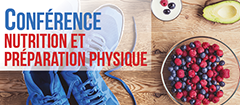 Conférence sur la nutrition et la préparation physique, ce jeudi 13 décembre 2018 à l'Espace Culturel Bernard Fabre à Rodilhan à 18h30. Entrée Libre