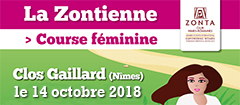 La Zontienne - course fémine au profit des femmes atteintes d'un cancer - le dimanche 14 octobre 2018 au Clos Gaillard